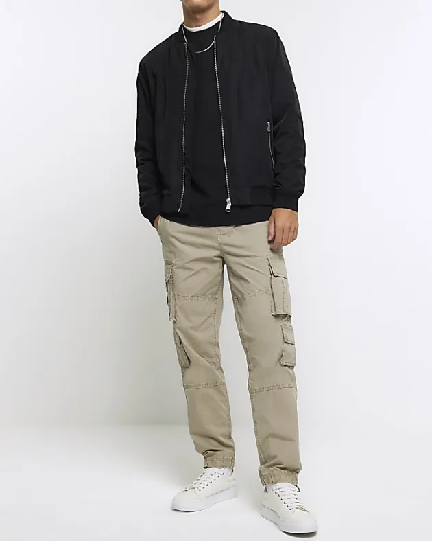 River Island regular fit rib sweatshirt< Hoodies & Sweatshirts