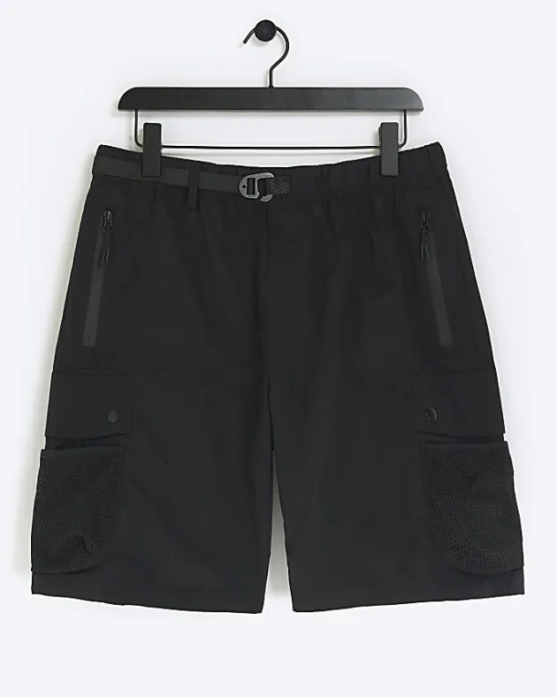 River Island regular fit utility cargo shorts< Shorts