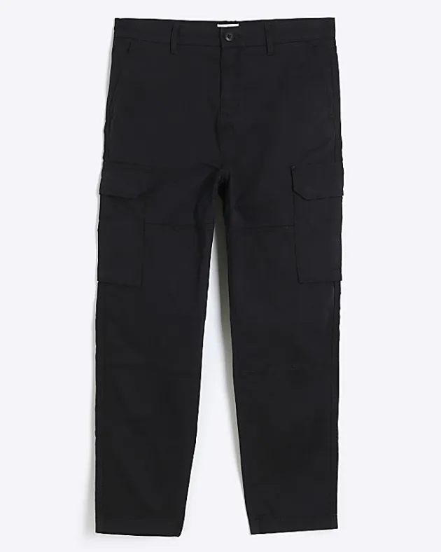 River Island regular fit utility cargo trousers< Trousers