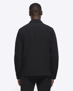 River Island regular fit zip up smart shacket< Shirts