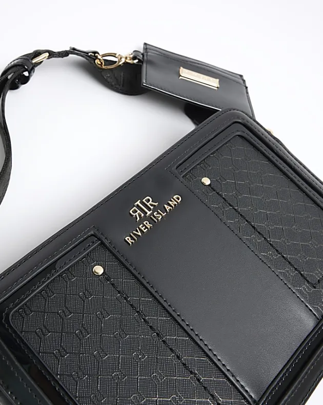 River Island RI monogram boxy cross body bag< Bags, Purses & Luggage