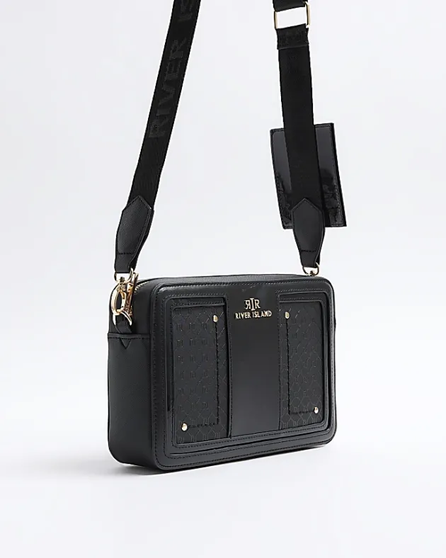 River Island RI monogram boxy cross body bag< Bags, Purses & Luggage