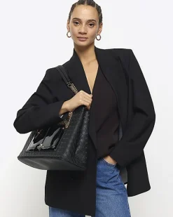 River Island RI monogram pocket tote bag< Bags, Purses & Luggage