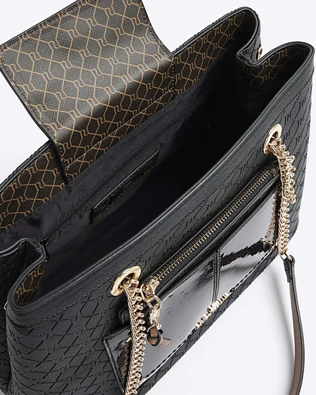 River Island RI monogram pocket tote bag< Bags, Purses & Luggage