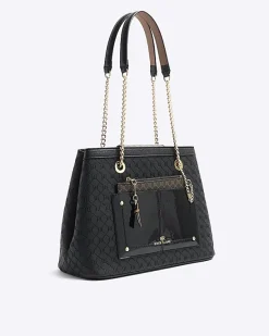 River Island RI monogram pocket tote bag< Bags, Purses & Luggage