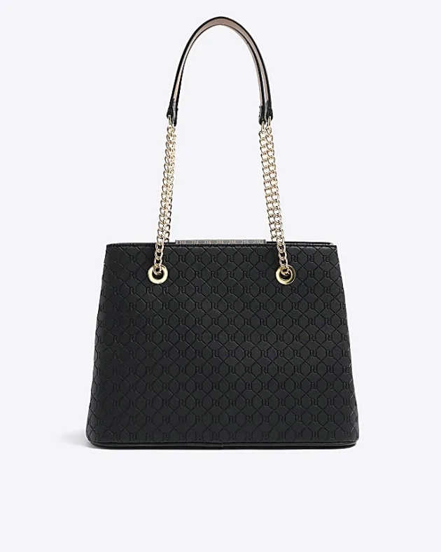 River Island RI monogram pocket tote bag< Bags, Purses & Luggage