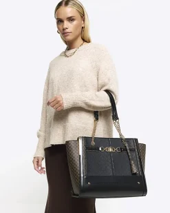 River Island RI monogram tote bag< Bags, Purses & Luggage