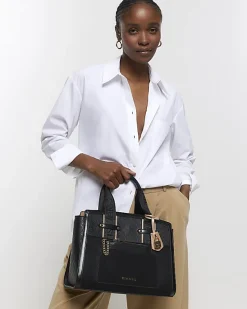 River Island RI monogram webbing tote bag< Bags, Purses & Luggage