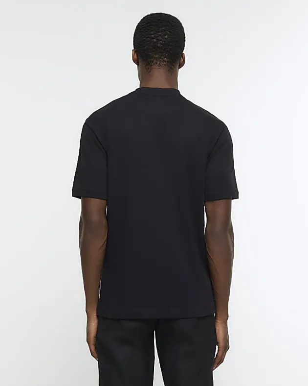 River Island RI Studio slim fit high neck t-shirt< Essentials