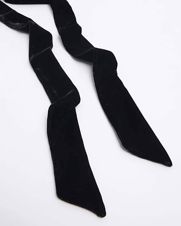 River Island RI Studio velvet scarf< Accessories