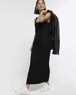 River Island rib sleeveless bodycon maxi dress< Dresses