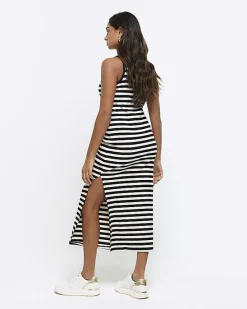 River Island rib stripe bodycon midi dress< Dresses