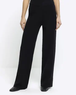 River Island rib wide leg trousers< Trousers