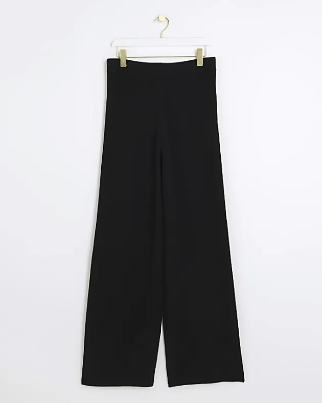 River Island rib wide leg trousers< Trousers