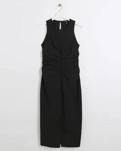 River Island ruched split bodycon midi dress< Dresses