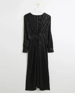 River Island satin floral twist shift midi dress< Dresses