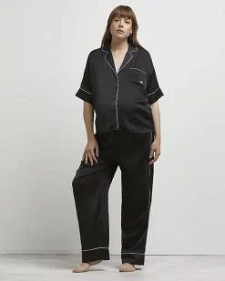 River Island satin maternity pyjama top< Maternity