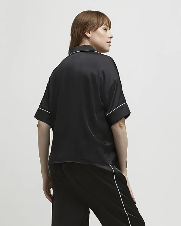 River Island satin maternity pyjama top< Maternity