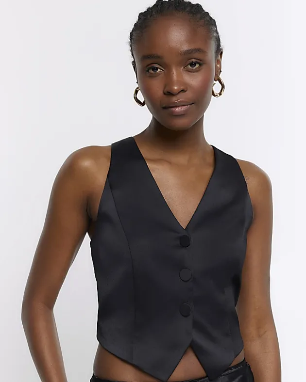 River Island satin waistcoat< Suits & Tailoring