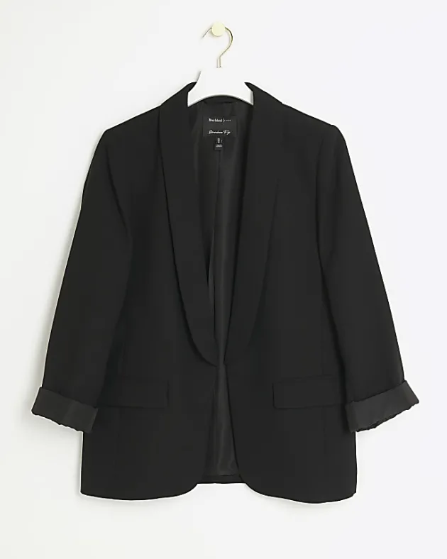River Island shawl collar roll sleeve blazer< Suits & Tailoring