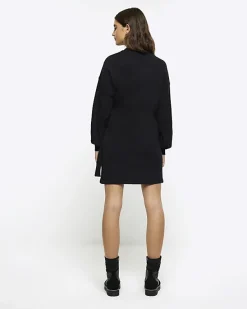 River Island Side Tie Sweat Mini Dress< Loungewear