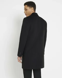 River Island single breasted overcoat< Essentials