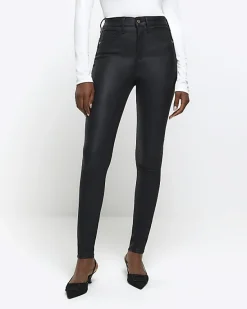 River Island skinny bum sculpt coated jeans< Jeans