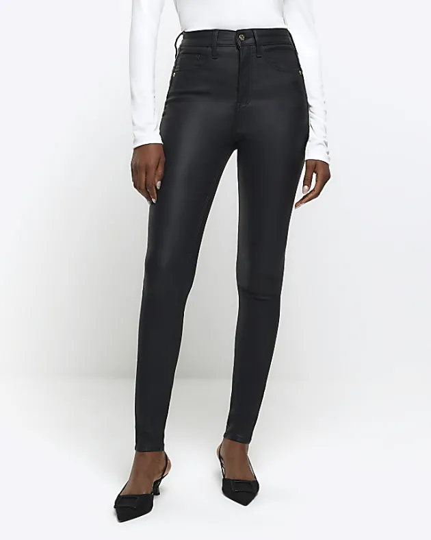 River Island skinny bum sculpt coated jeans< Jeans