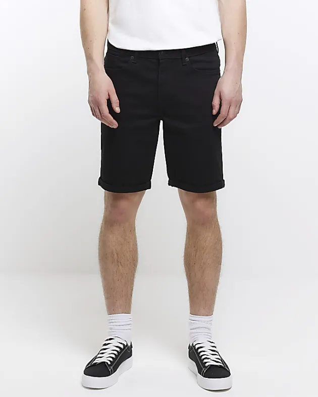 River Island skinny fit denim shorts< Shorts