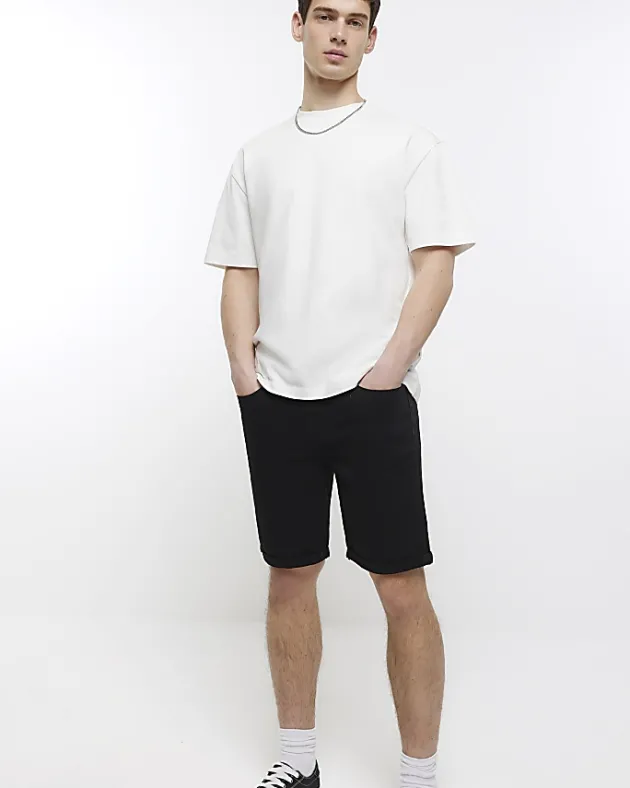 River Island skinny fit denim shorts< Shorts