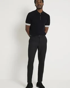 River Island skinny fit twill suit trousers< Big & Tall