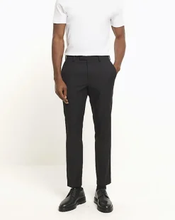River Island skinny fit twill suit trousers< Big & Tall