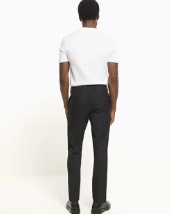 River Island skinny fit twill suit trousers< Big & Tall