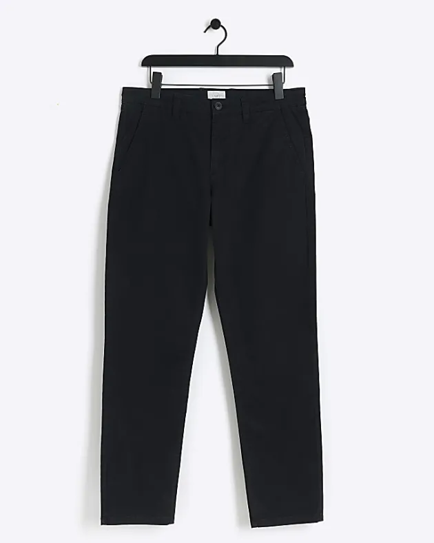 River Island slim fit casual chino trousers< Trousers