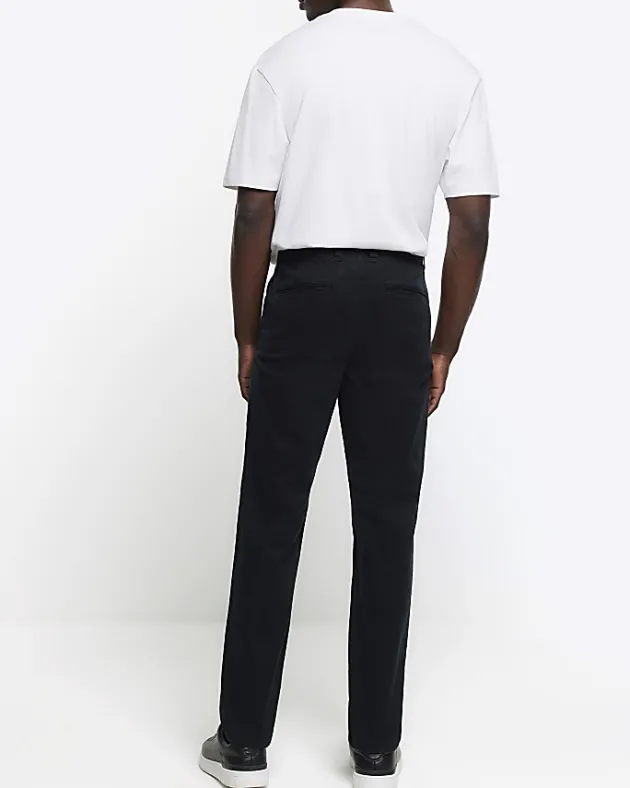 River Island slim fit casual chino trousers< Trousers