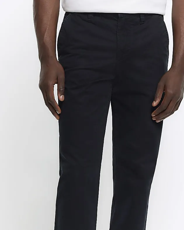 River Island slim fit casual chino trousers< Trousers