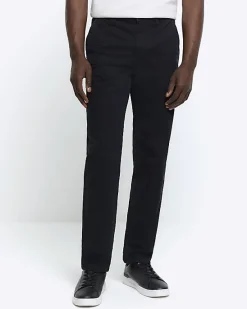 River Island slim fit casual chino trousers< Trousers