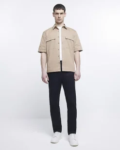 River Island slim fit casual chino trousers< Trousers