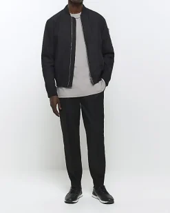 River Island slim fit cuffed smart joggers< Trousers