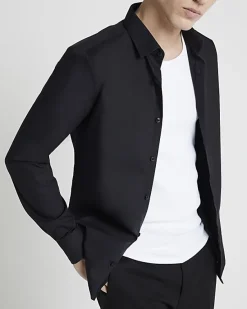 River Island slim fit long sleeve shirt< Shirts