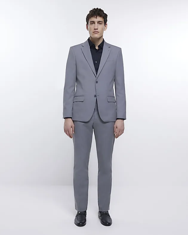 River Island slim fit sateen long sleeve shirt< Shirts