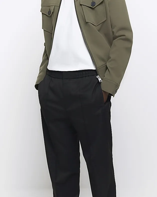 River Island slim fit smart joggers< Trousers