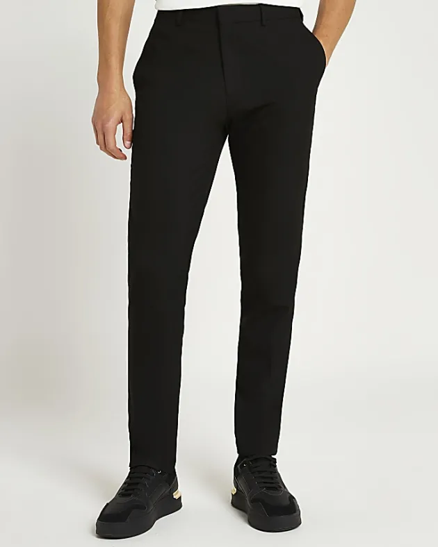 River Island slim fit smart trousers< Big & Tall