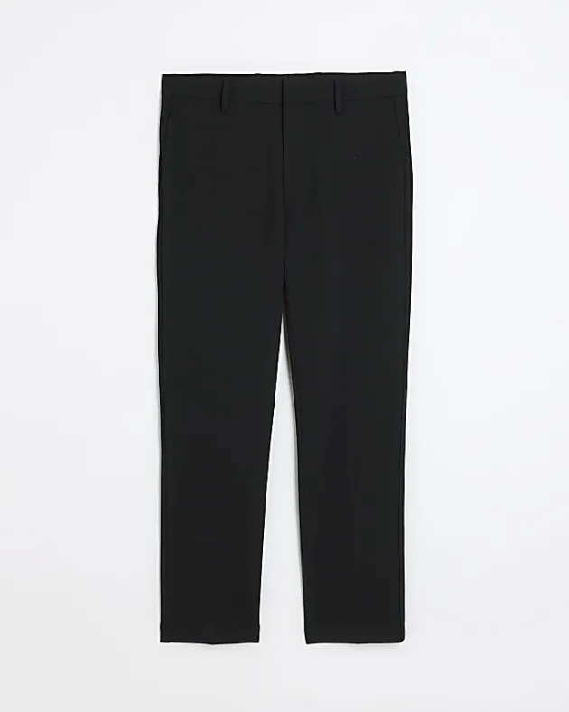 River Island slim fit waffle textured trousers< Trousers
