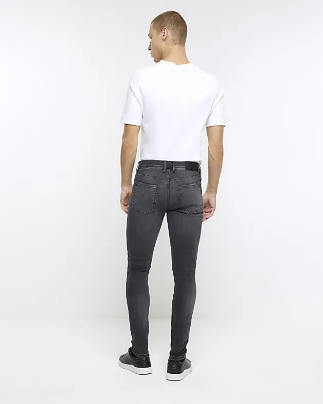 River Island spray on super skinny fit ripped jeans< Jeans