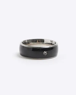 River Island stainless steel diamante ring< Jewellery & Watches