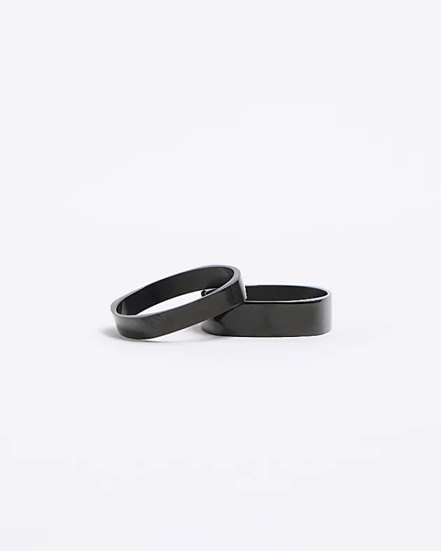 River Island stainless steel square ring multipack< Jewellery & Watches