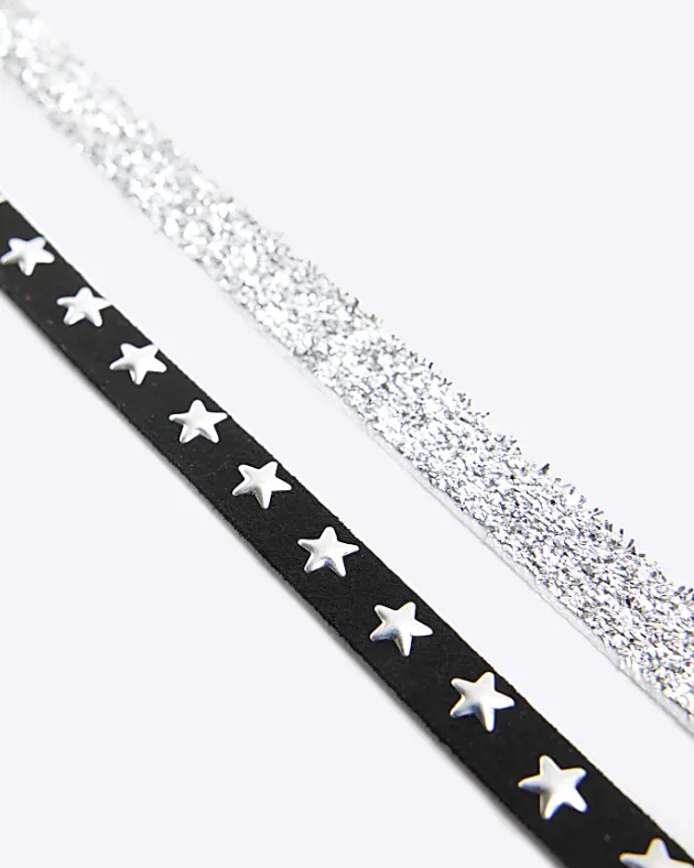 River Island star choker necklace 2 pack< Accessories & Jewellery