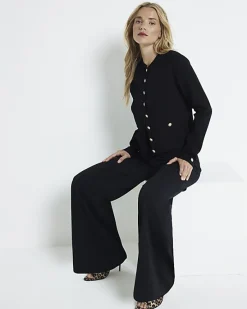 River Island stitched wide leg trousers< Trousers
