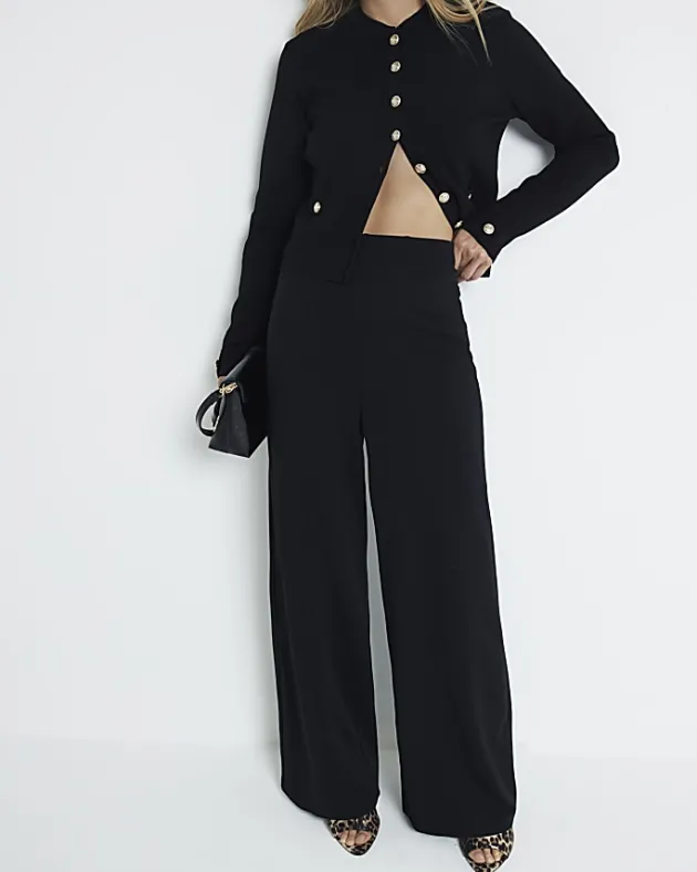 River Island stitched wide leg trousers< Trousers